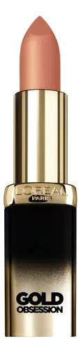 Labial L Oréal Paris Gold Obsession Color Riche color nude gold brillante MercadoLibre