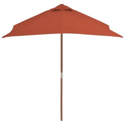 Moo Parasol D Ext Rieur Avec M T En Bois X Cm Terre Cuite