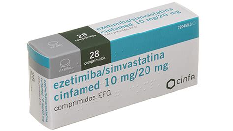 Ezetimiba Simvastatina Cinfamed Efg Mg Mg Comprimidos