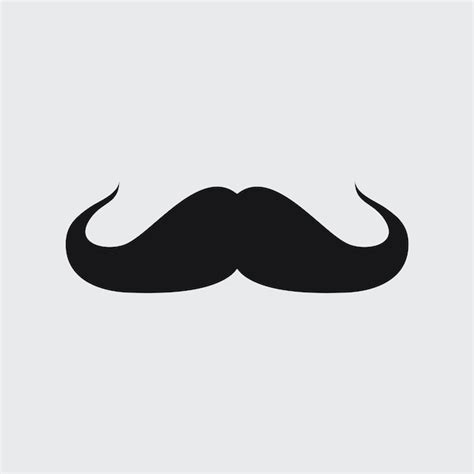 Premium Vector Hipster Moustache Vector Design