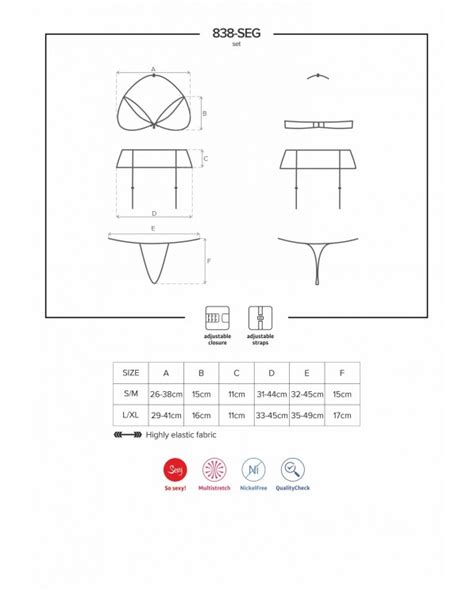 Completino Intimo Con Reggicalze Rosso Obsessive Lingerie