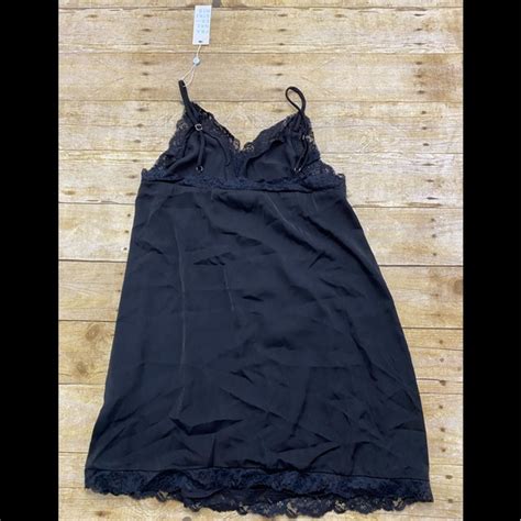 Frankie S Bikinis Dresses Nwt Frankies Bikini Rosie Satin Mini Dress Size S Color Black