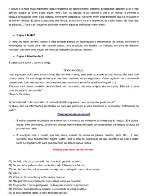 Interpretação De Textos Para Concursos - Interpretação de Texto - Concurso