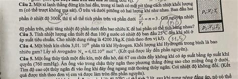 vi cau  mot xi lanh thang dung kin hai dau trong xi lanh  mot