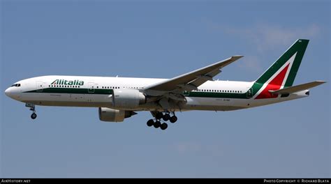 Aircraft Photo Of EI ISD Boeing 777 243 ER Alitalia AirHistory