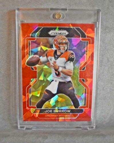 Panini Prizm Red Cracked Ice Joe Burrow Cincinnati Bengals Nd