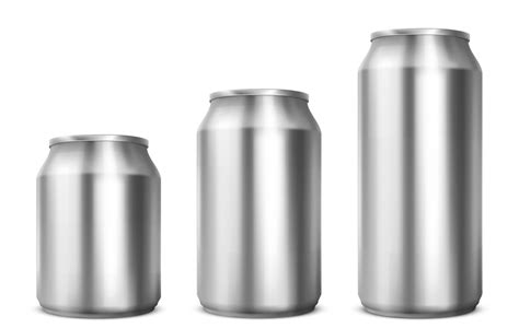 Aluminium cans different sizes for soda or beer 15369822 Vector Art at ...