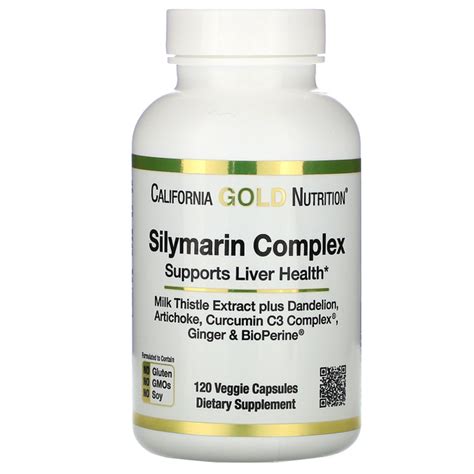 Силимариновый комплекс для печени California Gold Nutrition Silymarin ...