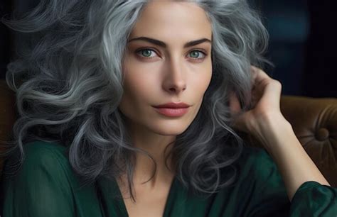 Premium AI Image Attractive Mature Woman Posing For The Camera