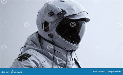 Close Up Of An Astronaut Floating In Outer Space Generative Ai Stock