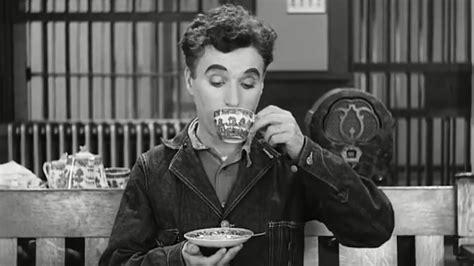 Charlie Chaplin Modern Times 1936 Coffee Drinking Youtube