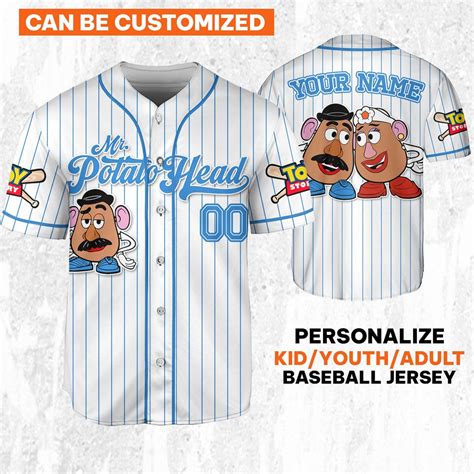 Camiseta De B Isbol Personalizada De Disney Toy Story Mr Potato Head