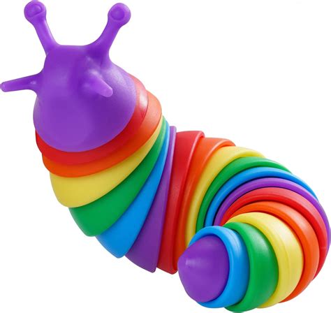 Buy NiToy Slug Fidget Toy 3D Printed Multicolor Fidget Slug