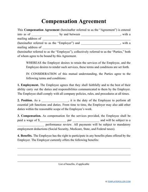 Stipend Contract Template Printable Word Searches