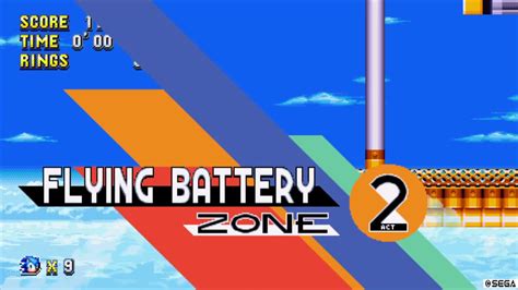 Sonic Mania Flying Battery Zone Act 2 Youtube