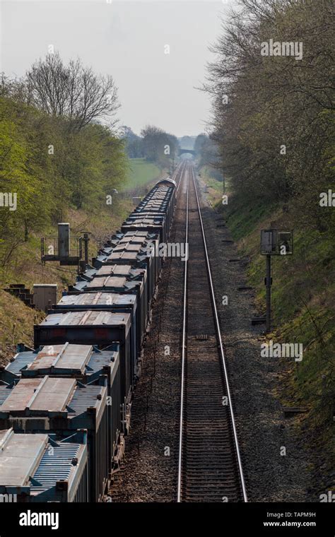 Gb Railfreight Gbrf Class Locomotive Departing From Kirkby Thore