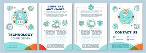 Benef Cios E Vantagens Do Layout Do Modelo De Folheto De Tecnologia