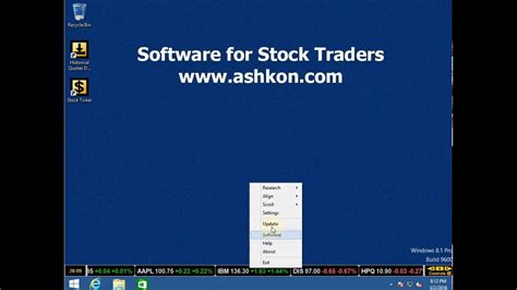 Stock Ticker Software For Your Desktop Youtube