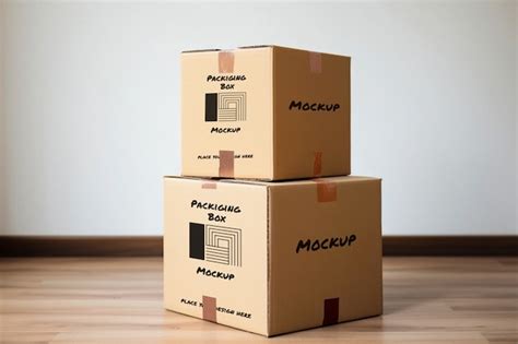 Premium Psd Moving Boxes Mockup Design