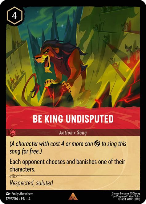 Be King Undisputed - Mushu Report (Lorcana Wiki)