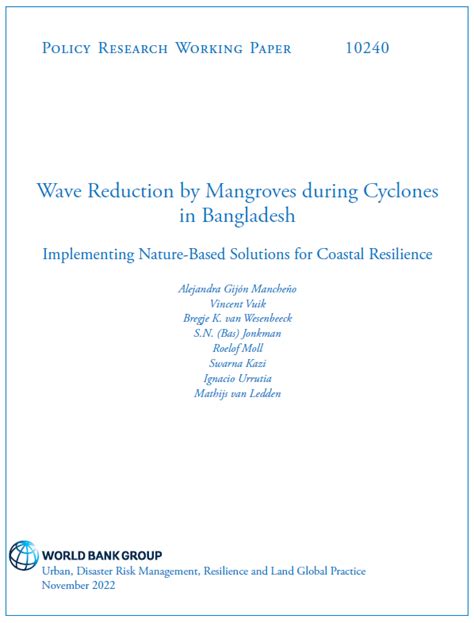 Wave Reduction By Mangroves During Cyclones In Bangladesh Implementing