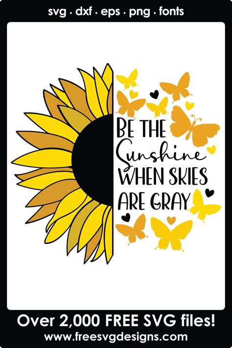 Free Sunflower Svg Files Artofit