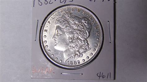 Choice AU Detail 1882 O S Morgan Silver Dollar Cleaned New Orleans Mint