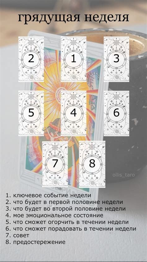Расклад определяет атмосферу предстоящей недели, а также предупреждает ...