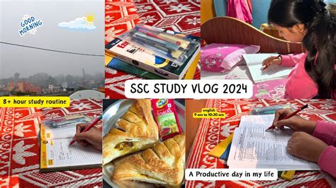 Ssc Study Vlog Ssc Cgl Aspirants Life 8 Hour Study Routine A