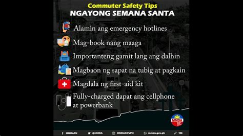 MMDA Nagpalabas Ng Commuter Safety Tips Ngayong Semana Santa News Flash