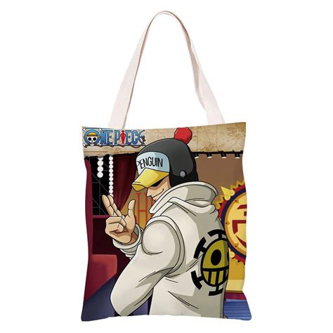 Anime One Piece Portgas D. Ace Shoulder Bag Girl Reusable Eco-Friendly