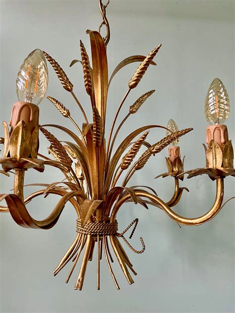 1960s Hans Kögl Wheatsheaf Chandelier Shiny Things London