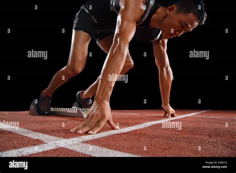 Track and field athletes in training Stock Photo - Alamy