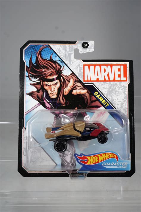 MisterColleco Hot Wheels Marvel Character Cars Gambit MOSC