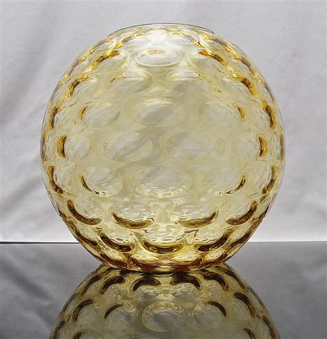 Vintage 1960s Borske Sklo Golden Yellow Olives Vase Large By Glasseclecticshop On Etsy Golden