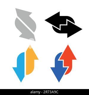heating  cooling arrows set stock vector image art alamy