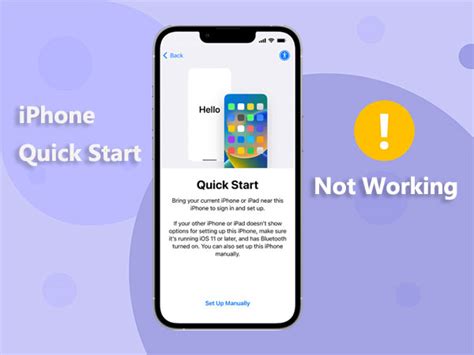 Solved How To Fix Iphone Quick Start Not Working