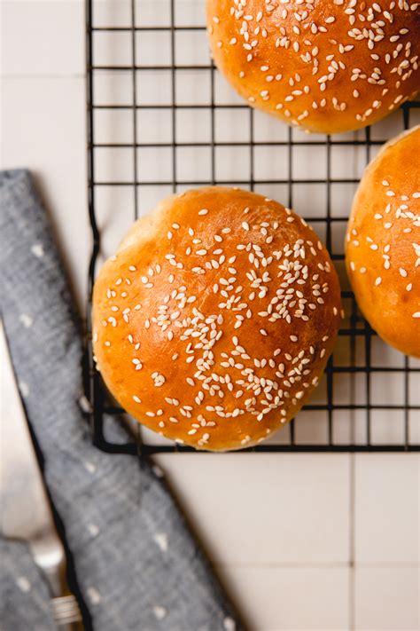 Potato Burger Buns Bread Baking Babe