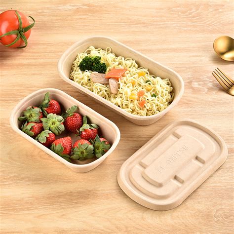 Biodegradable Compostable Sugarcane Bagasse Microwave Safe Take Away