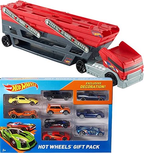 Buy Hot Wheels Bundle Includes 2 Items Mega Hauler Gift Pack 9 Piece Online At DesertcartSri Lanka