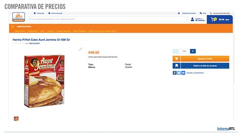 Comparar Precios Harina Preparada Aunt Jemima Original Para Hot Cakes De G