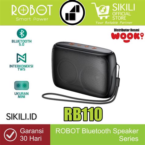 Jual Robot RB110 Speaker Bluetooth 5 0 Mini Portable Support Micro SD