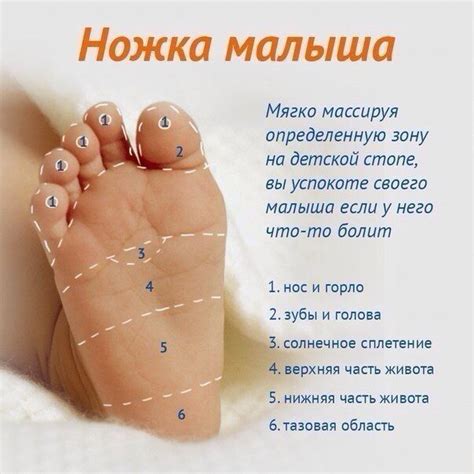 Массаж стопы малыша