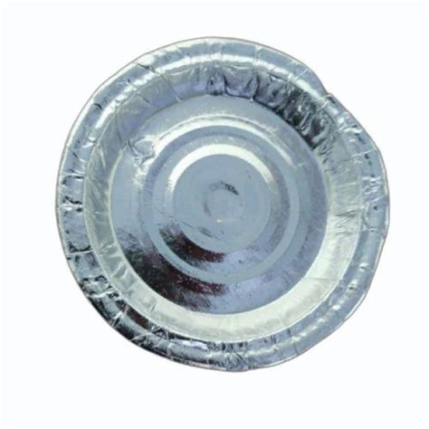 Inch Disposable Silver Foil Paper Plate At Rs Piece Silver Foil