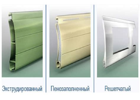 Виды профилей защитных роллет
