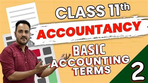 Class Accountancy Ncert Chapter Basic Accounting Terms L