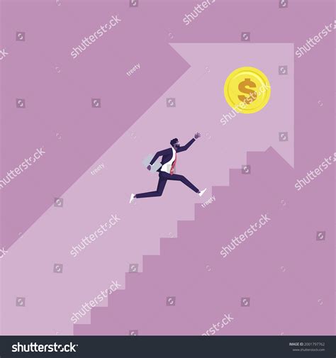 Stairs That Lead Success Concept Businessman Stock Vector Royalty Free