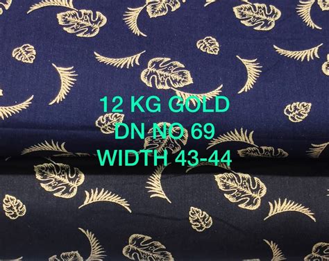 Gold Printed Kg Rayon Fabric Width Cm At Rs Meter In