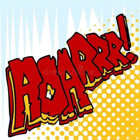 Angry Roar Sound Effect Text Stock Vector - Image: 16813781