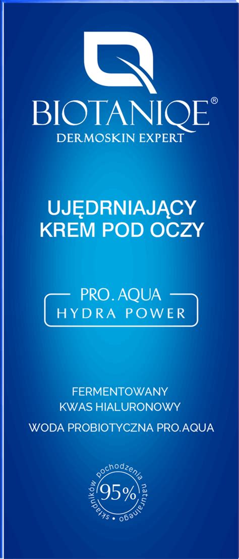 BIOTANIQE Pro Aqua Hydro Power krem pod oczy ujędrniający 15 ml